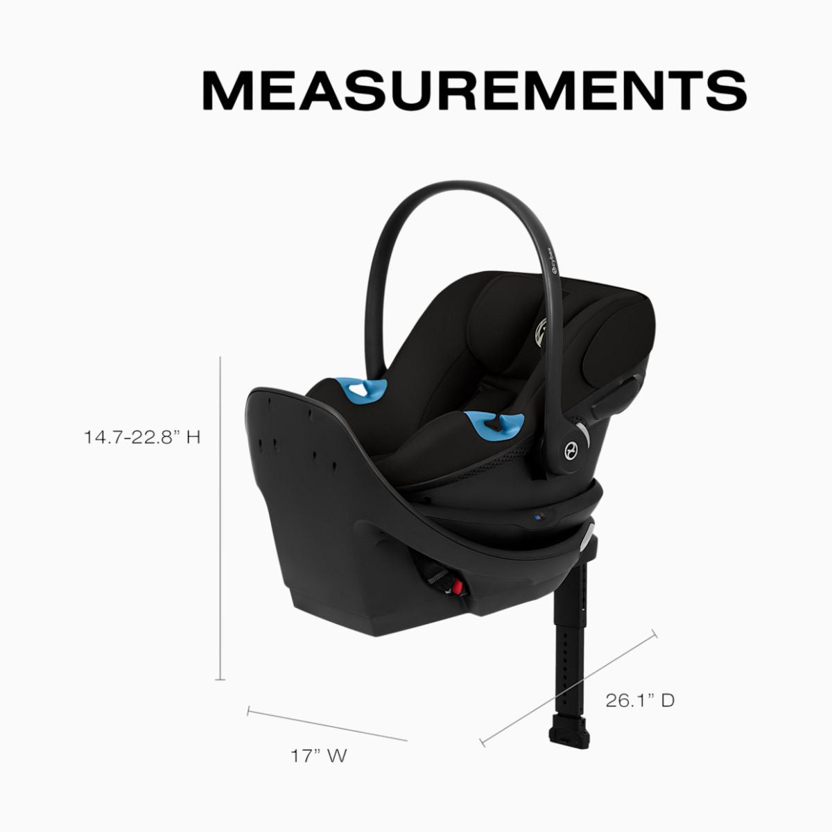 Cybex Aton G2 Swivel with Load Leg Base - Moon Black - Lightweight, Premium & Travel-Ready